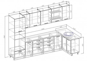 Кухонный гарнитур угловой Демо 3200х1400 (Стол. 26мм) в Качканаре - kachkanar.mebel24.online | фото 2