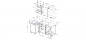 Кухонный гарнитур угловой Капри 1000*1800 (Стол. 38мм) в Качканаре - kachkanar.mebel24.online | фото 2
