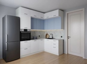 Кухонный гарнитур угловой Капри 2200*1700 (Стол. 38мм) в Качканаре - kachkanar.mebel24.online | фото