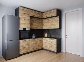 Кухонный гарнитур угловой Крафт 2200*1700 (Стол. 26мм) в Качканаре - kachkanar.mebel24.online | фото