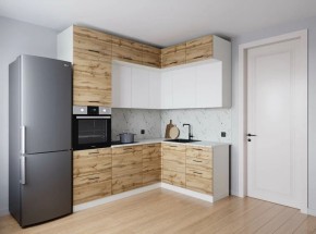 Кухонный гарнитур угловой Лада 2200*1700 (Стол. 26мм) в Качканаре - kachkanar.mebel24.online | фото 1