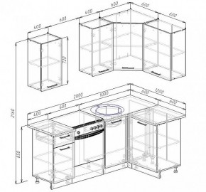 Кухонный гарнитур угловой Пайн 2000х1200 (Стол. 38мм) в Качканаре - kachkanar.mebel24.online | фото 2