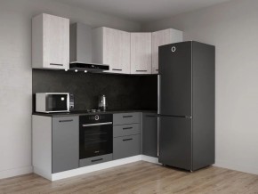 Кухонный гарнитур угловой Санторини 2200*1000 (Стол. 38мм) в Качканаре - kachkanar.mebel24.online | фото 1