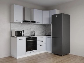 Кухонный гарнитур угловой Смоки 2200*1000 (Стол. 38 мм) в Качканаре - kachkanar.mebel24.online | фото 1