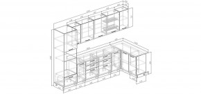 Кухонный гарнитур угловой Смоки 3200*1400 (Стол. 38мм) в Качканаре - kachkanar.mebel24.online | фото 2