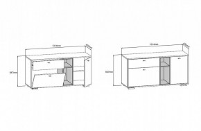 ЛАНС Комод К101 (дуб бунратти/графит) в Качканаре - kachkanar.mebel24.online | фото 3