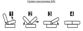ЛАУРА ЛЮКС Диван Лаура Люкс БД+2подушки в Качканаре - kachkanar.mebel24.online | фото 7