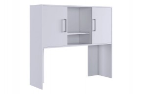 ЛАЙТ 2 Надстройка стола компьютерного (1200) белый в Качканаре - kachkanar.mebel24.online | фото