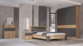ЛЕНОРА Спальный гарнитур (модульный) графит в Качканаре - kachkanar.mebel24.online | фото