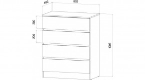 ЛЕНОРА Спальный гарнитур (модульный) графит в Качканаре - kachkanar.mebel24.online | фото 3