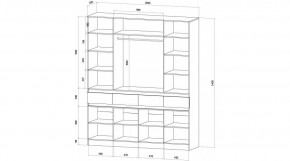 ЛЕНОРА Спальный гарнитур (модульный) графит в Качканаре - kachkanar.mebel24.online | фото 9