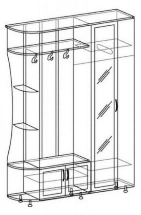 ЛИКА №1 Прихожая ЛДСП в Качканаре - kachkanar.mebel24.online | фото 5
