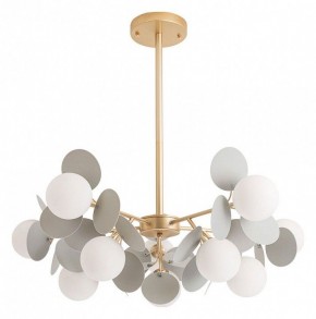 Люстра на штанге Arte Lamp Peacock A1369SP-10GY в Качканаре - kachkanar.mebel24.online | фото