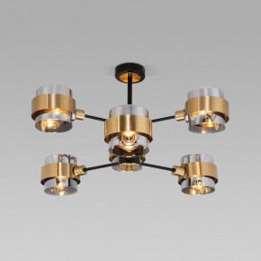 Люстра на штанге Eurosvet Arcada 70127/6 черный/дымчатый в Качканаре - kachkanar.mebel24.online | фото 2