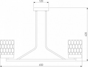 Люстра на штанге Eurosvet Calle 60127/6 латунь в Качканаре - kachkanar.mebel24.online | фото 4
