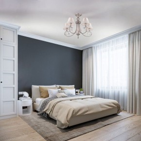 Люстра на штанге Eurosvet Incanto 60069/5 серебро в Качканаре - kachkanar.mebel24.online | фото 5