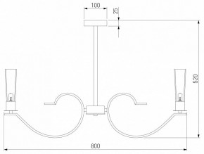 Люстра на штанге Eurosvet Rosher 60141/8 латунь в Качканаре - kachkanar.mebel24.online | фото 2