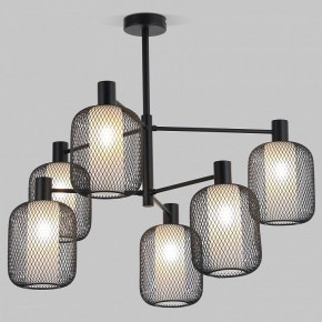Люстра на штанге Eurosvet Voile 30191/6 черный в Качканаре - kachkanar.mebel24.online | фото