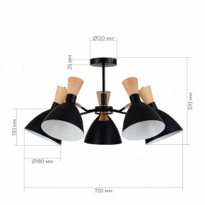 Люстра на штанге EVOLUCE VISTA SLE1256-402-05 в Качканаре - kachkanar.mebel24.online | фото 8