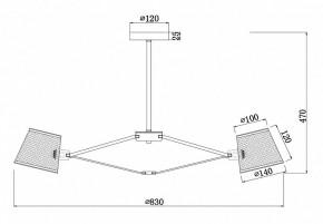 Люстра на штанге Freya Gino FR5108PL-08CH в Качканаре - kachkanar.mebel24.online | фото 3