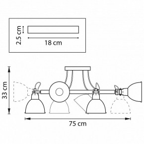 Люстра на штанге Lightstar Acrobata 761063 в Качканаре - kachkanar.mebel24.online | фото 2