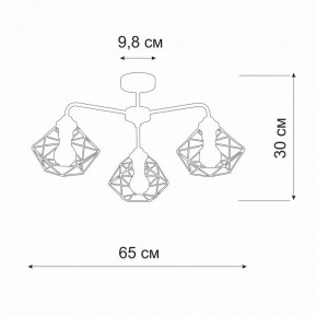 Люстра на штанге Vitaluce V4258 V4258-0/3PL в Качканаре - kachkanar.mebel24.online | фото 2