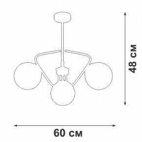 Люстра на штанге Vitaluce V47150 V47150-8/3PL в Качканаре - kachkanar.mebel24.online | фото 2
