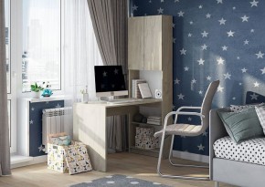 МАЙНД-01 Стол компьютерный (дуб крафт белый) в Качканаре - kachkanar.mebel24.online | фото