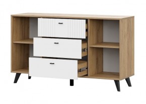 МИЛАН Спальня (Дуб Золотой/Белый матовый) в Качканаре - kachkanar.mebel24.online | фото 15