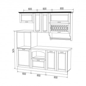 МИЛАНО Кухонный гарнитур 2,0 м Компоновка №3 в Качканаре - kachkanar.mebel24.online | фото 6