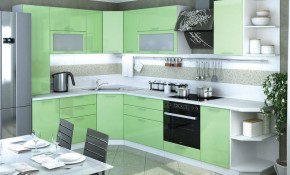 Модульная кухня Ксения Олива в Качканаре - kachkanar.mebel24.online | фото 1