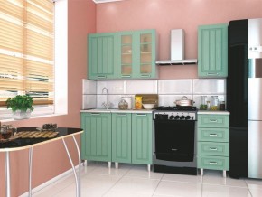 Модульная кухня Луксор клен бирюза в Качканаре - kachkanar.mebel24.online | фото 1