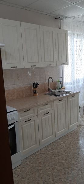 Модульная кухня Луксор клен бирюза в Качканаре - kachkanar.mebel24.online | фото 3