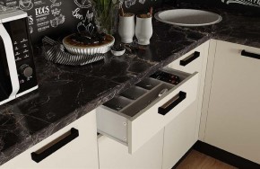 Модульная кухня Осло карбон брюле в Качканаре - kachkanar.mebel24.online | фото 4