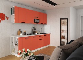 Модульная кухня Осло карбон манго в Качканаре - kachkanar.mebel24.online | фото 1