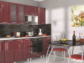 Модульная кухня Танго бордо в Качканаре - kachkanar.mebel24.online | фото 3