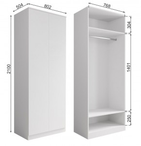 МОРИ МШ 800.1 Шкаф (графит) в Качканаре - kachkanar.mebel24.online | фото 2