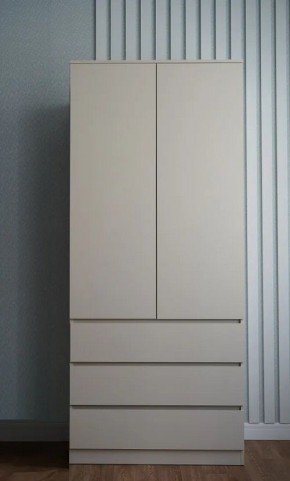 МОРИ МШ 900.2 Шкаф с 2-мя дв. и 3-мя ящ. ВЫСОКИЙ (Сатин) в Качканаре - kachkanar.mebel24.online | фото 1