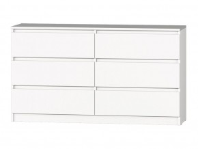 МС "Хилтон" Комод №5 1400 (6 ящ.) белый текстурный в Качканаре - kachkanar.mebel24.online | фото 2