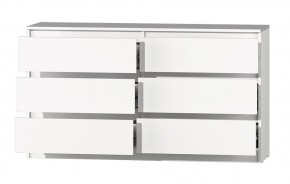 МС "Хилтон" Комод №5 1400 (6 ящ.) белый текстурный в Качканаре - kachkanar.mebel24.online | фото 3