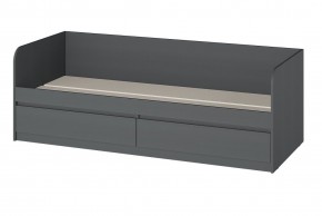 МС "Хилтон" Кровать 0,8 (графит) в Качканаре - kachkanar.mebel24.online | фото 3