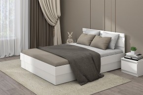 МС "Хилтон" Кровать 1,4 (Белый текстурный) в Качканаре - kachkanar.mebel24.online | фото