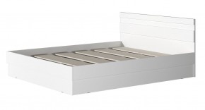 МС "Хилтон" Кровать 1,6 (Белый текстурный) в Качканаре - kachkanar.mebel24.online | фото 2