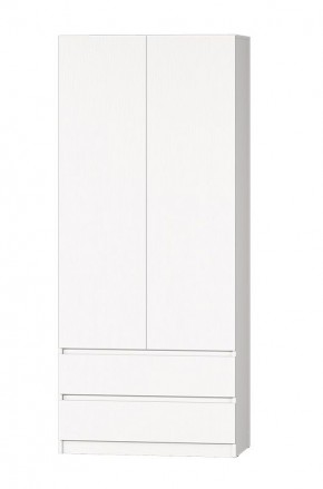МС "Хилтон" Шкаф №3 900 (Белый текстурный) в Качканаре - kachkanar.mebel24.online | фото 2