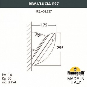 Накладной светильник Fumagalli Lucia 1R3.602.000.LYE27 в Качканаре - kachkanar.mebel24.online | фото 2