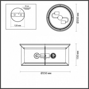 Накладной светильник Odeon Light Mavret 4961/2C в Качканаре - kachkanar.mebel24.online | фото 3