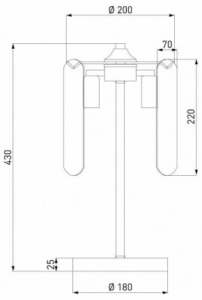 Настольная лампа декоративная Eurosvet Claire 01170/3 золото в Качканаре - kachkanar.mebel24.online | фото 3