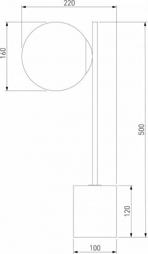 Настольная лампа декоративная Eurosvet Marbella 01157/1 черный в Качканаре - kachkanar.mebel24.online | фото 3
