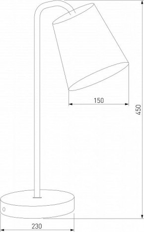 Настольная лампа декоративная Eurosvet Montero 01134/1 белый в Качканаре - kachkanar.mebel24.online | фото 3
