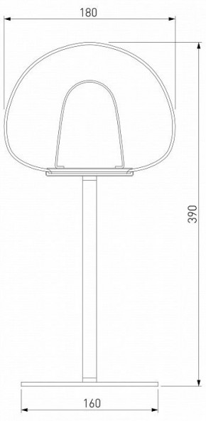 Настольная лампа декоративная Eurosvet Twice 90326/1 черный в Качканаре - kachkanar.mebel24.online | фото 2